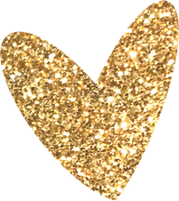 Cartoon Glitter Heart Illustration 